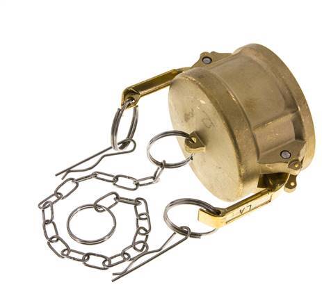 Tapa de extremo de acoplamiento de latón Camlock DN 60 (2 1/2'') Tipo DC MIL-C-27487