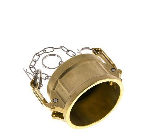 Tapa de extremo de acoplamiento de latón Camlock DN 60 (2 1/2'') Tipo DC MIL-C-27487