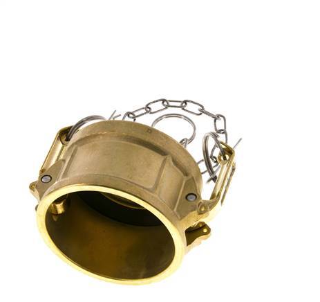 Tapa de extremo de acoplamiento de latón Camlock DN 60 (2 1/2'') Tipo DC MIL-C-27487