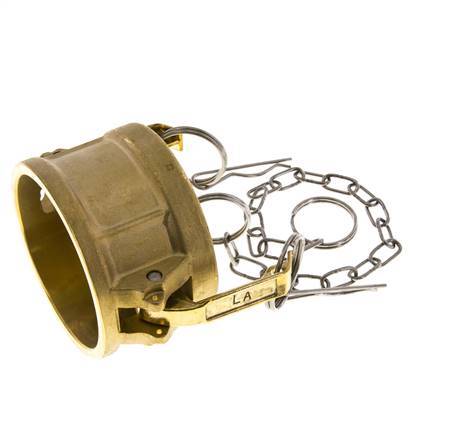 Tapa de extremo de acoplamiento de latón Camlock DN 60 (2 1/2'') Tipo DC MIL-C-27487