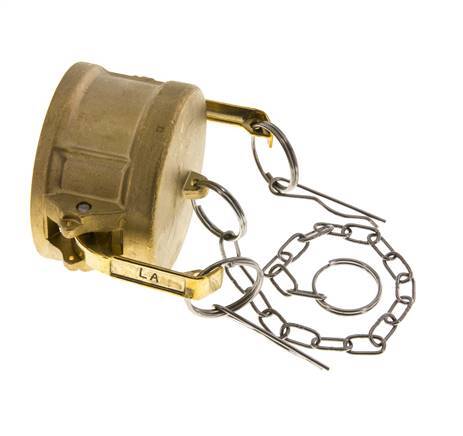 Tapa de extremo de acoplamiento de latón Camlock DN 60 (2 1/2'') Tipo DC MIL-C-27487