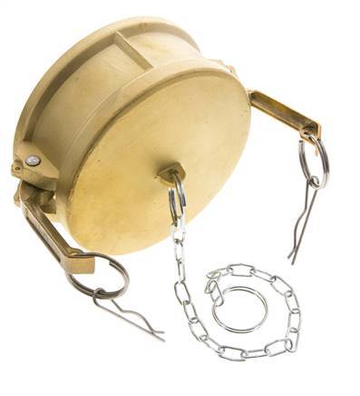 Tapa de extremo de acoplamiento de latón Camlock DN 90 (4'') Tipo DC MIL-C-27487