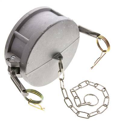 Tapón de acoplamiento de aluminio Camlock DN 90 (4'') Tipo DC MIL-C-27487