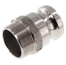 Acoplamiento de acero inoxidable Camlock DN 50 (2'') R 2'' rosca macho tipo F MIL-C-27487