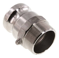 Acoplamiento de acero inoxidable Camlock DN 50 (2'') R 2'' rosca macho tipo F MIL-C-27487