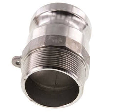 Acoplamiento de acero inoxidable Camlock DN 50 (2'') R 2'' rosca macho tipo F MIL-C-27487