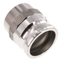 Acoplamiento de acero inoxidable Camlock DN 75 (3'') R 3'' rosca macho tipo F MIL-C-27487