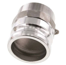 Acoplamiento de acero inoxidable Camlock DN 75 (3'') R 3'' rosca macho tipo F MIL-C-27487