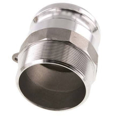 Acoplamiento de acero inoxidable Camlock DN 75 (3'') R 3'' rosca macho tipo F MIL-C-27487