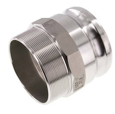 Acoplamiento de acero inoxidable Camlock DN 90 (4'') R 4'' rosca macho tipo F MIL-C-27487