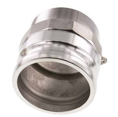 Acoplamiento de acero inoxidable Camlock DN 90 (4'') R 4'' rosca macho tipo F MIL-C-27487