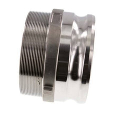 Acoplamiento de acero inoxidable Camlock DN 120 (5'') R 5'' Rosca Macho Tipo F MIL-C-27487