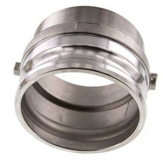 Acoplamiento de acero inoxidable Camlock DN 120 (5'') R 5'' Rosca Macho Tipo F MIL-C-27487
