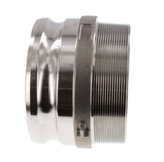 Acoplamiento de acero inoxidable Camlock DN 120 (5'') R 5'' Rosca Macho Tipo F MIL-C-27487