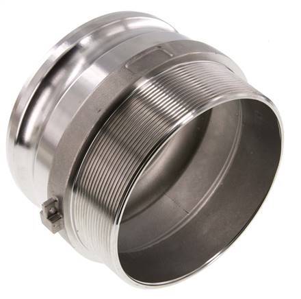 Acoplamiento de acero inoxidable Camlock DN 120 (5'') R 5'' Rosca Macho Tipo F MIL-C-27487