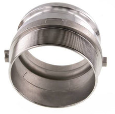 Acoplamiento de acero inoxidable Camlock DN 120 (5'') R 5'' Rosca Macho Tipo F MIL-C-27487