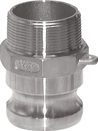 Acoplamiento de latón Camlock DN 140 (6'') R 6'' rosca macho tipo F MIL-C-27487