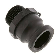 Acoplamiento de polipropileno Camlock DN 40 (1 1/2'') R 1 1/4'' Rosca Macho Tipo F MIL-C-27487 [2 Piezas]