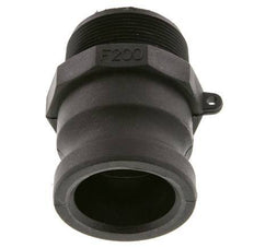 Acoplamiento de polipropileno Camlock DN 50 (2'') R 2'' rosca macho tipo F MIL-C-27487