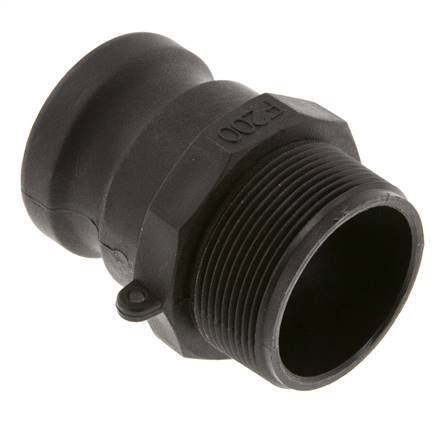 Acoplamiento de polipropileno Camlock DN 50 (2'') R 2'' rosca macho tipo F MIL-C-27487