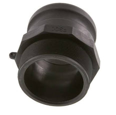 Acoplamiento de polipropileno Camlock DN 75 (3'') R 3'' rosca macho tipo F MIL-C-27487