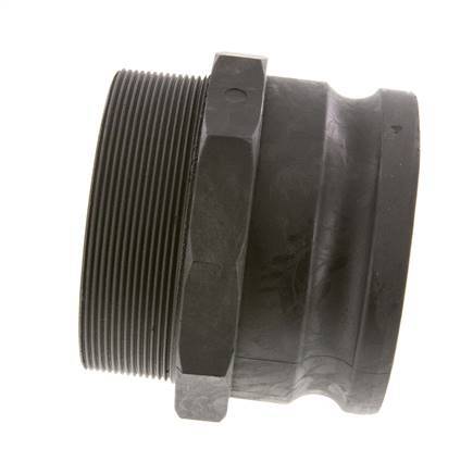 Acoplamiento de polipropileno Camlock DN 90 (4'') R 4'' rosca macho tipo F MIL-C-27487