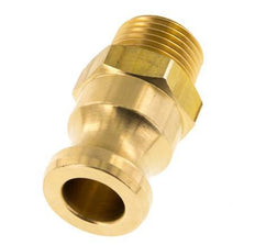 Acoplamiento de latón Camlock DN 15 (1/2'') R 1/2'' rosca macho tipo F MIL-C-27487