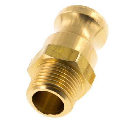 Acoplamiento de latón Camlock DN 15 (1/2'') R 1/2'' rosca macho tipo F MIL-C-27487