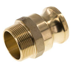 Acoplamiento de latón Camlock DN 40 (1 1/2'') R 1 1/2'' Rosca Macho Tipo F MIL-C-27487