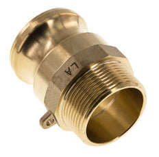 Acoplamiento de latón Camlock DN 40 (1 1/2'') R 1 1/2'' Rosca Macho Tipo F MIL-C-27487