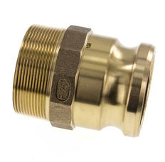 Acoplamiento de latón Camlock DN 60 (2 1/2'') R 2 1/2'' Rosca Macho Tipo F MIL-C-27487