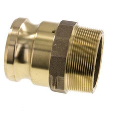 Acoplamiento de latón Camlock DN 60 (2 1/2'') R 2 1/2'' Rosca Macho Tipo F MIL-C-27487
