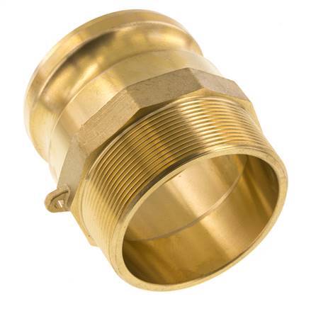 Acoplamiento de latón Camlock DN 75 (3'') R 3'' rosca macho tipo F MIL-C-27487
