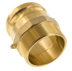 Acoplamiento de latón Camlock DN 75 (3'') R 3'' rosca macho tipo F MIL-C-27487