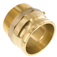 Acoplamiento de latón Camlock DN 90 (4'') R 4'' rosca macho tipo F MIL-C-27487