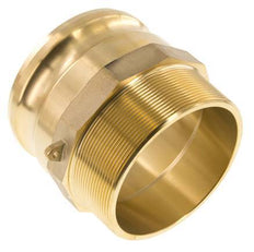 Acoplamiento de latón Camlock DN 90 (4'') R 4'' rosca macho tipo F MIL-C-27487