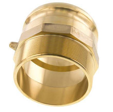 Acoplamiento de latón Camlock DN 90 (4'') R 4'' rosca macho tipo F MIL-C-27487