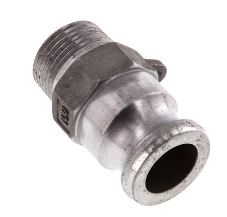 Acoplamiento de aluminio Camlock DN 25 (1'') R 1'' Rosca Macho Tipo F MIL-C-27487