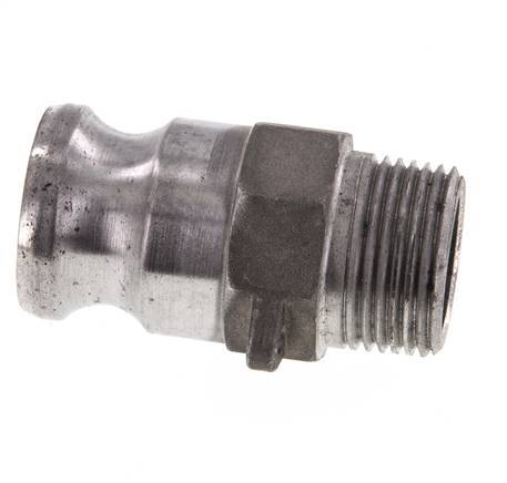 Acoplamiento de aluminio Camlock DN 25 (1'') R 1'' Rosca Macho Tipo F MIL-C-27487