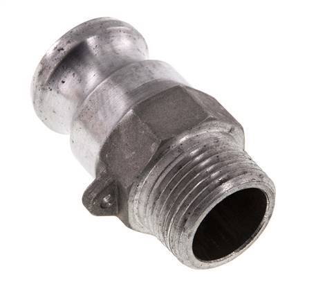 Acoplamiento de aluminio Camlock DN 25 (1'') R 1'' Rosca Macho Tipo F MIL-C-27487