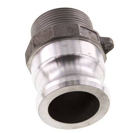 Acoplamiento de aluminio Camlock DN 40 (1 1/2'') R 1 1/2'' Rosca Macho Tipo F MIL-C-27487