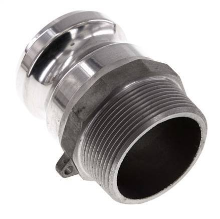 Acoplamiento de aluminio Camlock DN 50 (2'') R 2'' rosca macho tipo F MIL-C-27487
