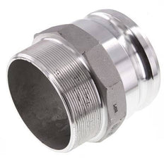 Acoplamiento de aluminio Camlock DN 90 (4'') R 4'' rosca macho tipo F MIL-C-27487
