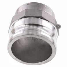 Acoplamiento de aluminio Camlock DN 90 (4'') R 4'' rosca macho tipo F MIL-C-27487