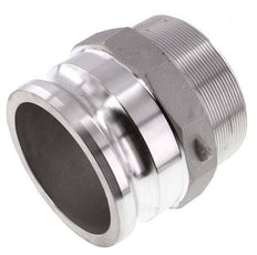 Acoplamiento de aluminio Camlock DN 90 (4'') R 4'' rosca macho tipo F MIL-C-27487