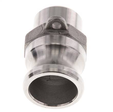 Acoplamiento de acero inoxidable Camlock DN 20 (3/4'') Extremo para soldar (26,9 mm) Tipo F (AS) MIL-C-27487