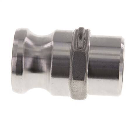 Acoplamiento de acero inoxidable Camlock DN 25 (1'') Extremo para soldar (33,7 mm) Tipo F (AS) MIL-C-27487