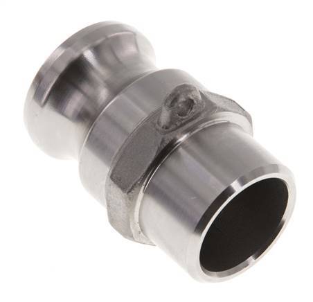 Acoplamiento de acero inoxidable Camlock DN 25 (1'') Extremo para soldar (33,7 mm) Tipo F (AS) MIL-C-27487