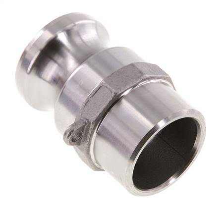 Acoplamiento de acero inoxidable Camlock DN 32 (1 1/4'') Extremo para soldar (42,4 mm) Tipo F (AS) MIL-C-27487