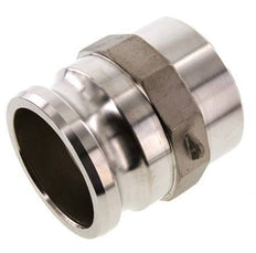 Acoplamiento de acero inoxidable Camlock DN 75 (3'') Extremo para soldar (88,9 mm) Tipo F (AS) MIL-C-27487